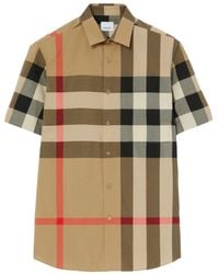 Burberry - Somerton Vintage Check Stretch-cotton Shirt - Lyst