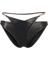 Versace - Greca-detailed Layered Bikini Bottom - Lyst