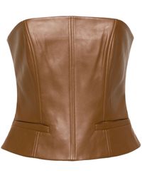 AYA MUSE - Uro Faux-leather Bandeau Top - Women's - Polyurethane/polyester/cotton - Lyst