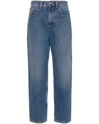 Moncler - Mid-rise Straight-leg Jeans - Lyst