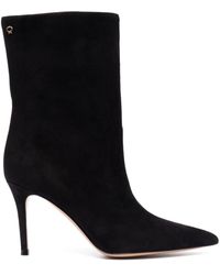 Gianvito Rossi - Suede Ankle Boots - Lyst