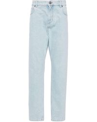 Balmain - Mid-rise Slim-fit Jeans - Lyst