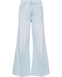 FRAME - Le Palazzo Crop Wide-leg Jeans - Lyst