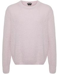 Tom Ford - Pink Crew-neck Alpaca Wool Sweater - Lyst