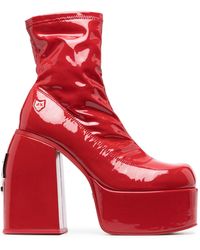 Naked Wolfe Sugar 150 Platform Ankle Boots in Black | Lyst