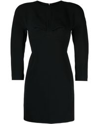 Versace - Three Quarter Sleeve Mini Dress - Lyst