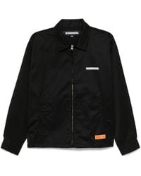 Men's Melton Zip Work Jacket Black – Slam Jam®