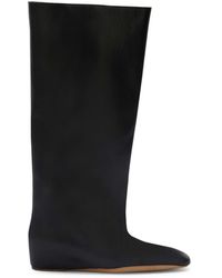 Jil Sander - Knee-high Leather Boots - Women's - Calf Leather - Lyst