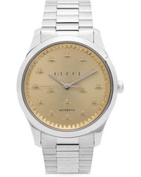 Gucci - Stainless Steel G-timeless Multibee Watch - Women's - Stainless Steel/sapphire Glass/yellow - Lyst