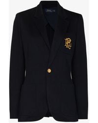 Polo Ralph Lauren - Crest Logo Jacquard Blazer - Lyst