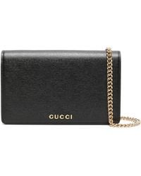 Gucci - Logo-print Leather Shoulder Bag - Lyst