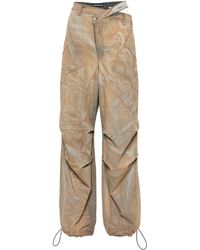 ANDREADAMO - Andreādamo - Neutral Cut-out Cargo Trousers - Women's - Elastane/cotton - Lyst