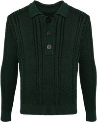 Jacquemus - Cable-knit Polo Jumper - Men's - Elastane/viscose - Lyst