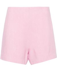 Nanushka - Elza High-waisted Mini Shorts - Lyst