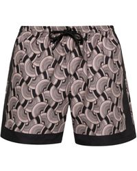 Dries Van Noten - Neutral Pattern-print Swim Shorts - Men's - Polyamide/polyester/spandex/elastane - Lyst