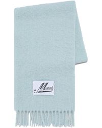 Marni - Logo-patch Knitted Scarf - Lyst