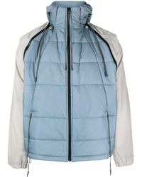 Saul Nash - And Grey Transformable Puffer Jacket - Men's - Polyamide/recycled Polyester/cupro - Lyst