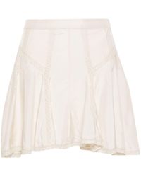 Isabel Marant - White Zia Silk Mini Skirt - Women's - Silk - Lyst