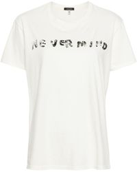 R13 - Nevermind-print Cotton T-shirt - Lyst