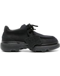 Burberry - Creeper Leather Derby Shoes - Lyst