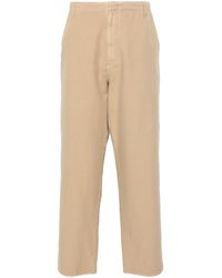 The Row - Neutral Marlon Straight-leg Trousers - Men's - Cotton - Lyst