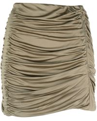 GAUGE81 - Ruched Jersey Miniskirt - Lyst