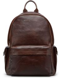 Brunello Cucinelli - Leather Backpack - Men's - Leather - Lyst