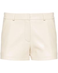 Frankie Shop - Light Beige Kate Faux-leather Shorts - Women's - Polyurethane/polyester - Lyst