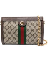 Gucci - Beige Small gg Supreme Ophidia Bag - Lyst