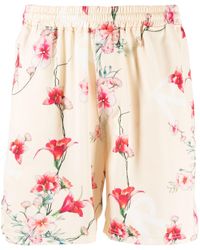 Represent - Floral-print Track Shorts - Lyst