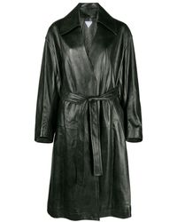 Bottega Veneta - Belted Leather Coat - Lyst