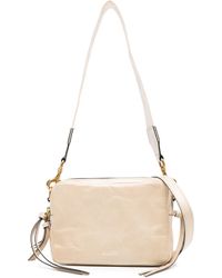 Isabel Marant - Neutral Wardy Leather Shoulder Bag - Women's - Calf Leather/polyester/cotton - Lyst