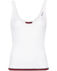 Gucci - Intarsia-logo Knit Tank Top - Women's - Cashmere/silk - Lyst