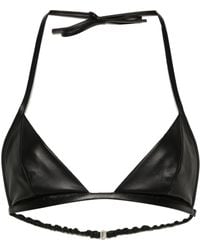Rick Owens - Leather Triangle Top - Lyst