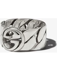 Gucci - Sterling Silver Ring - Lyst