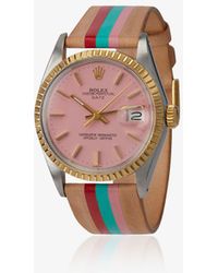 La Californienne Rolex Tt La Cruz Strap Watch - Pink
