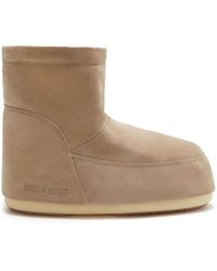 Moon Boot - Neutral Icon Low Suede Boots - Unisex - Polyester/calf Suede/rubber/elastomultiester - Lyst