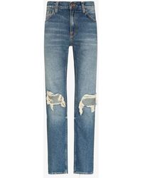 Nudie Jeans - Blue Gritty Jackson Straight Leg Jeans - Lyst