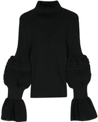 Issey Miyake - Assemblage Branch Ribbed-knit Sweater - Women's - Polyester/ramie - Lyst