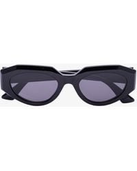 Bottega Veneta - Facet Oval Sunglasses - Lyst