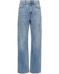 Alexander Wang - Logo-embossed Straight-leg Jeans - Lyst