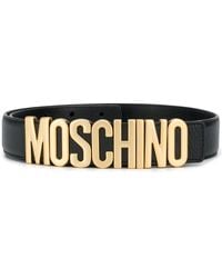 Moschino - Logo-plaque Belt - Lyst