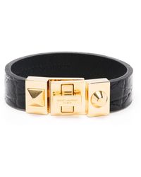 Saint Laurent - Twist-lock Leather Bracelet - Lyst