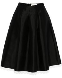 ShuShu/Tong - Lace-trim A-line Skirt - Lyst