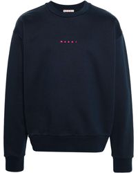 Marni - Logo-print Cotton Sweatshirt - Men's - Cotton - Lyst