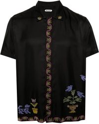 Bode - Garden Sampler Silk Shirt - Lyst