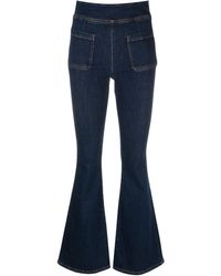 FRAME - The Bardot Jetset Elasticated-waistband Flared Jeans - Lyst