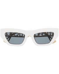 Versace - Logo Cut-out Cat Eye Sunglasses - Lyst