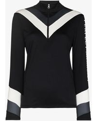 Perfect Moment Chevron Thermal Base Layer Top - Black