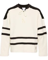 Nike - Ecru White And Brown Panelled Jumper - Men's - Cotton/wool/nylon - Lyst